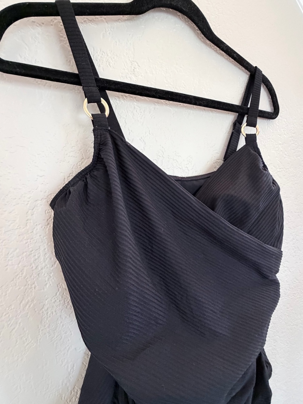 PrimaDonna Swim One Piece Swimsuit Black Ruched Wrap 38C - Picture 3 of 7